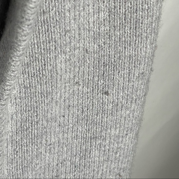 Anthropologie Moth Danna Duster Vest Light Cable Knit Gray Sweater Small - Picture 12 of 13